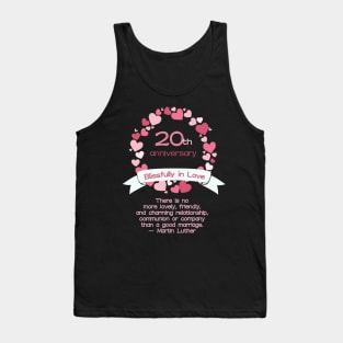 20th Wedding Anniversary Tank Top